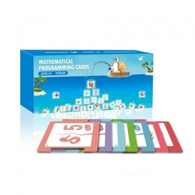 Matematikos kortelės robotui Qobo Robobloq Matematikos kortelės robotui Qobo Robobloq