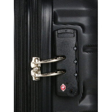 Mažas kelioninis lagaminas Airtex, 35 L, juodas, 628/S 12
