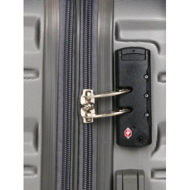 Mažas kelioninis lagaminas Airtex, 35 L, pilkas, 628/S 12