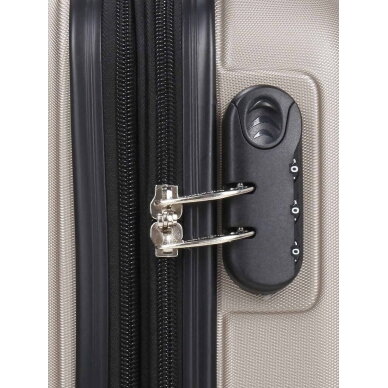 Mažas lagaminas Airtex 623, S, šampano spalvos 12