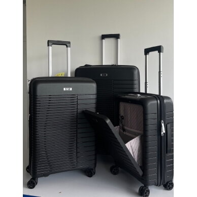 Mažas lagaminas Airtex 642, S, juodas 2