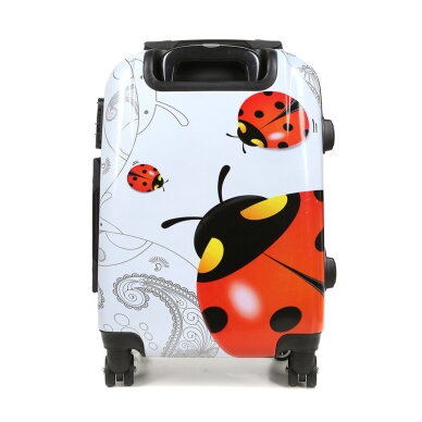 Mažas lagaminas Airtex Ladybug 809/20, S, baltas/raudonas 3 Mažas lagaminas Airtex Ladybug 809/20, S, baltas/raudonas 3