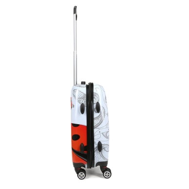 Mažas lagaminas Airtex Ladybug 809/20, S, baltas/raudonas 6