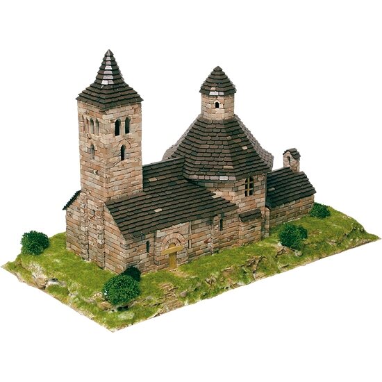 Mažų plytelių modeliavimo konstruktorius San Felix de Vilac bažnyčia (Ispanija)