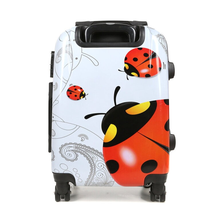 Mažas lagaminas Airtex Ladybug 809/20, S, baltas/raudonas 3