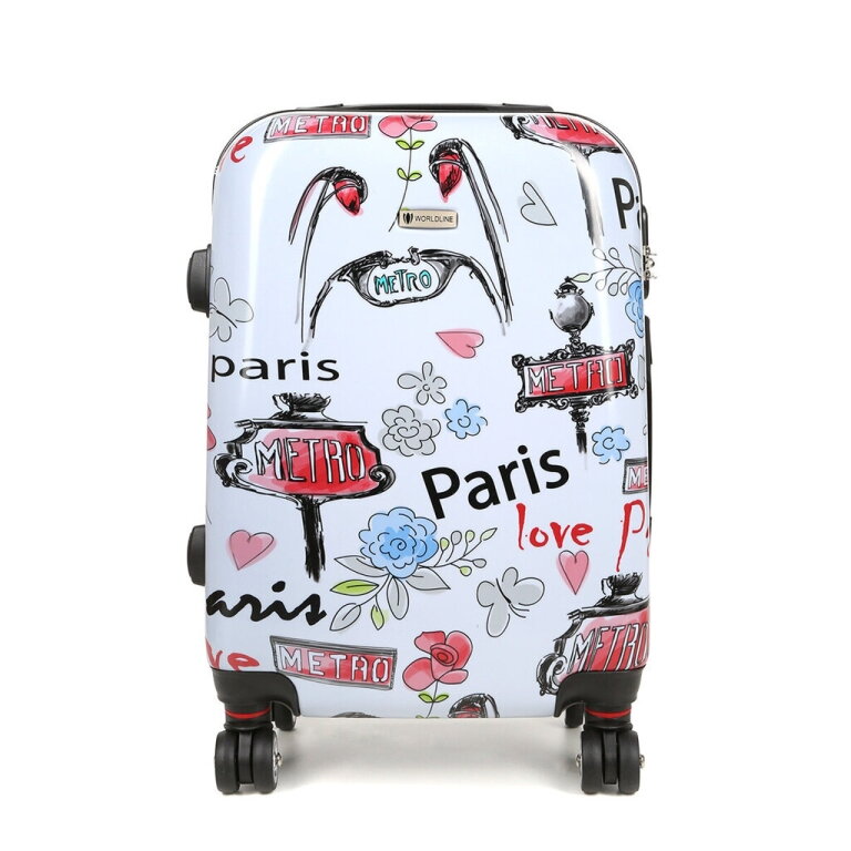 Mažas lagaminas Airtex Paris 809/20, S, baltas 2 Mažas lagaminas Airtex Paris 809/20, S, baltas 2