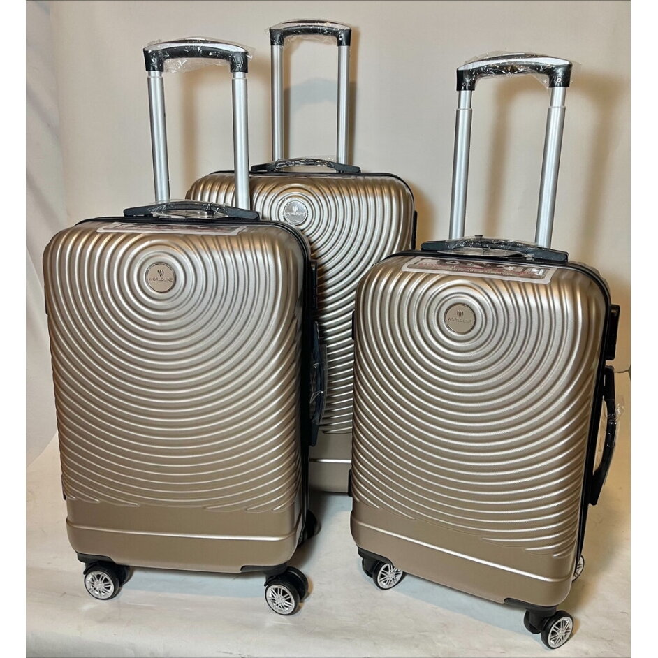 Mažas lagaminas Airtex 652/20, S, šampano spalvos 1