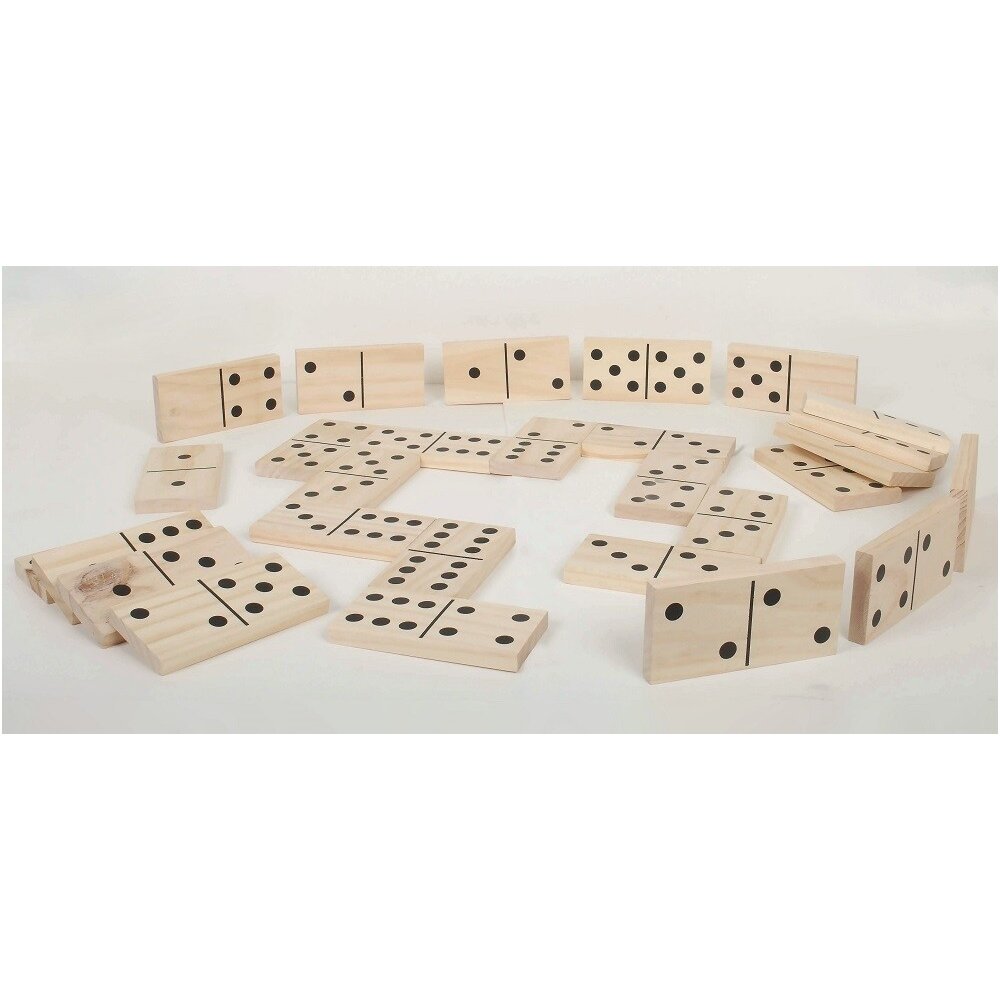Medinės domino kortelės - 28 vnt. 1 Medinės domino kortelės - 28 vnt. 1