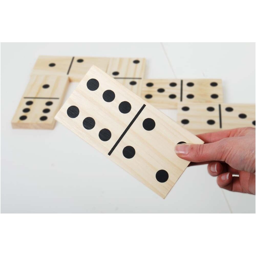 Medinės domino kortelės - 28 vnt. 8