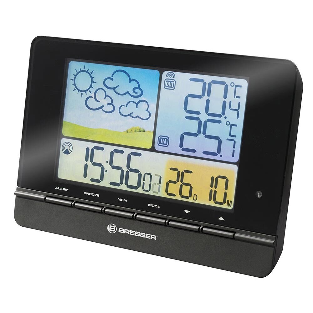 Meteorologinė stotelė Bresser MeteoTrend Colour RC, juoda Meteorologinė stotelė Bresser MeteoTrend Colour RC, juoda