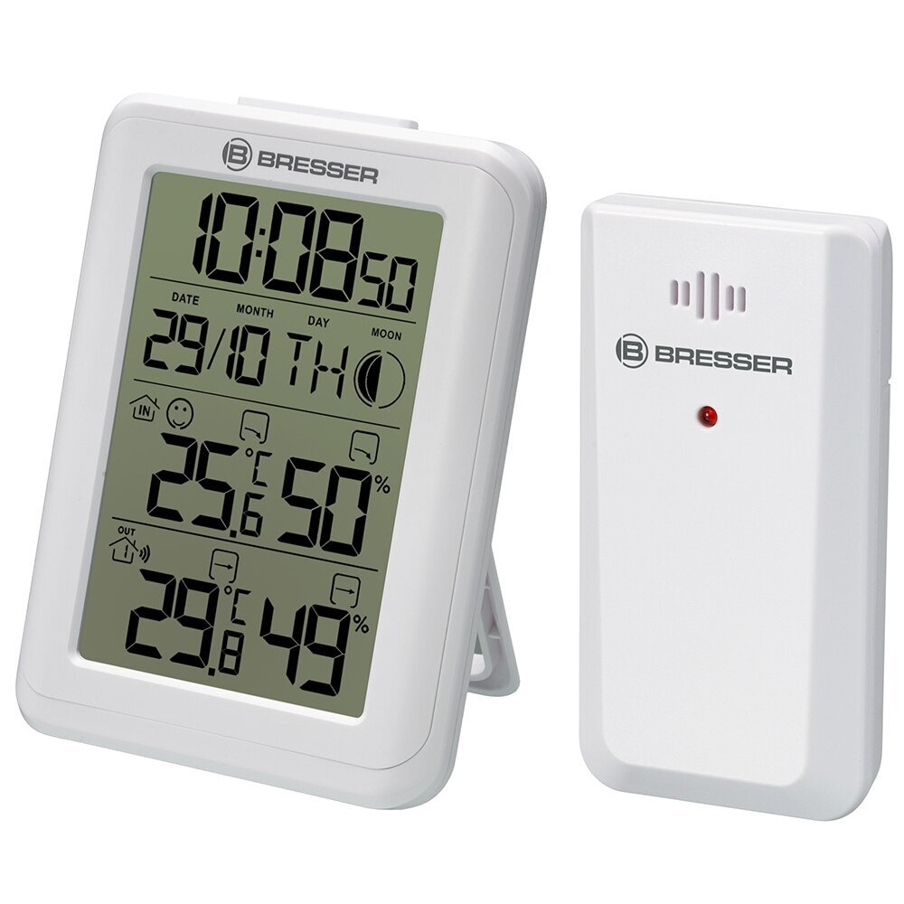 Meteorologinė stotelė-laikrodis Bresser MyClimate, baltas Meteorologinė stotelė-laikrodis Bresser MyClimate, baltas