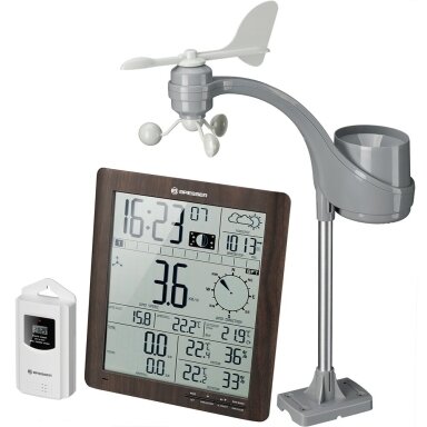 Meteorologinė stotelė Bresser ClimaTemp XXL, medinės spalvos Meteorologinė stotelė Bresser ClimaTemp XXL, medinės spalvos