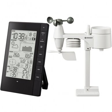 Meteorologinė stotelė Bresser PC Weather Station, su penki viename išoriniais jutikliais Meteorologinė stotelė Bresser PC Weather Station, su penki viename išoriniais jutikliais