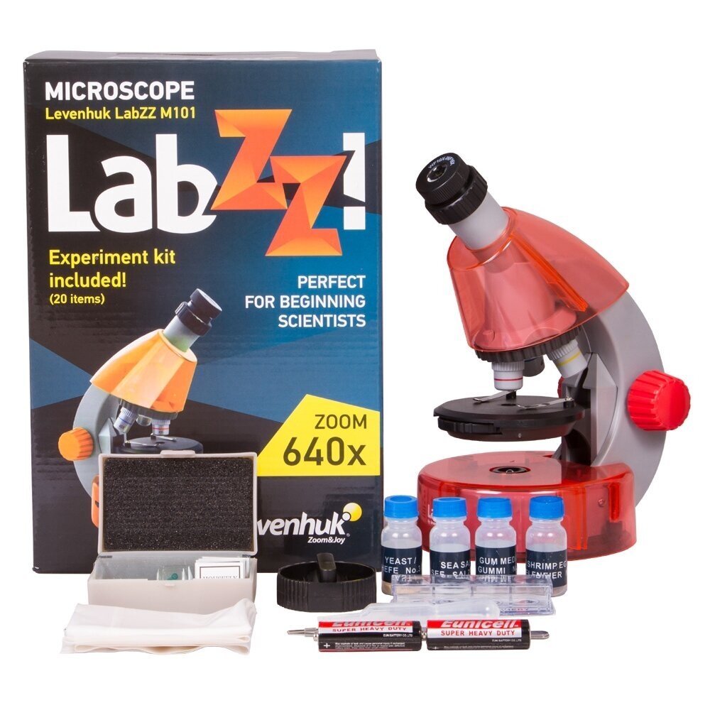 Mikroskopas Levenhuk LabZZ M101, oranžinis 8 Mikroskopas Levenhuk LabZZ M101, oranžinis 8