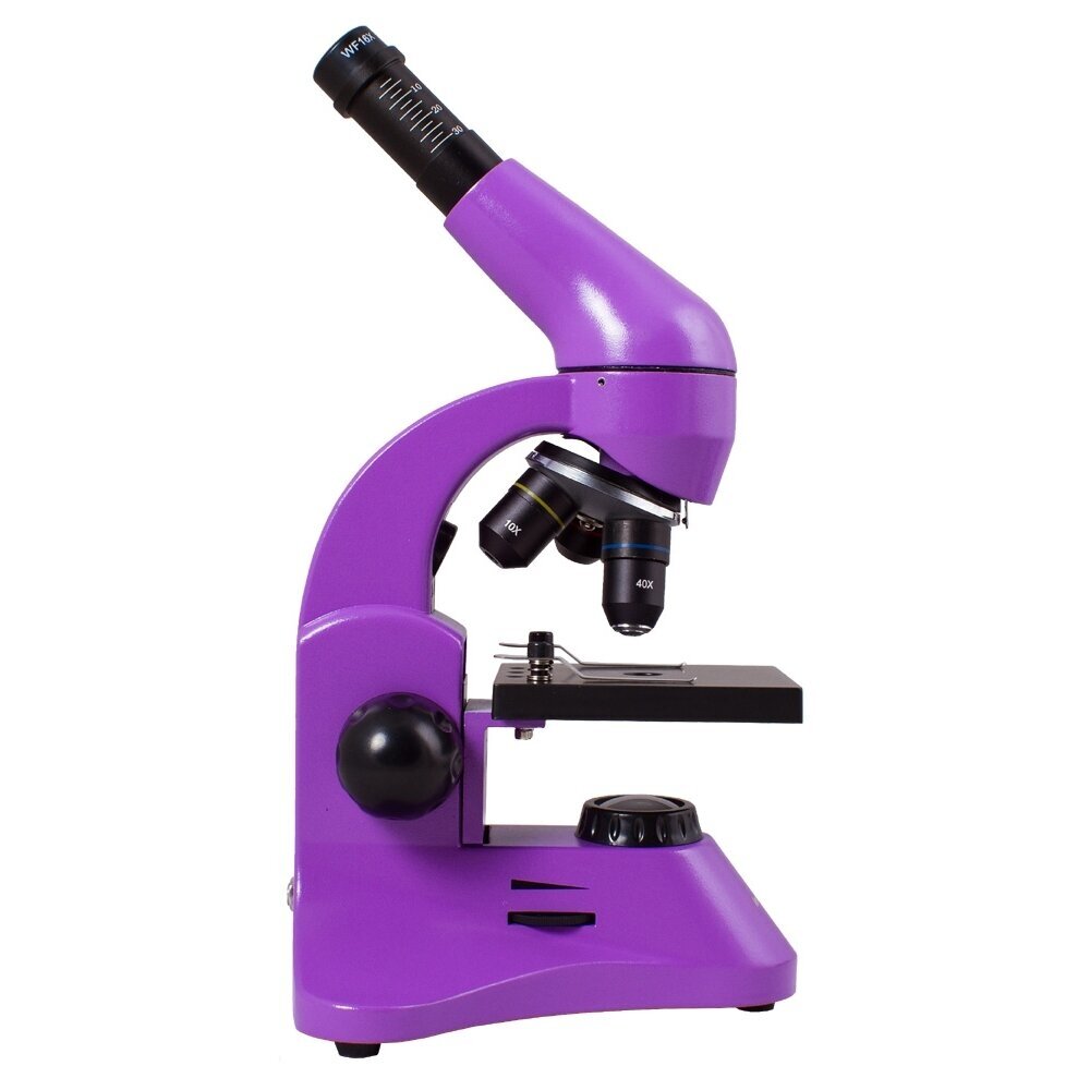 Mikroskopas Levenhuk Rainbow 50L violetinė spalva 1 Mikroskopas Levenhuk Rainbow 50L violetinė spalva 1