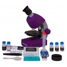 Mikroskopas Bresser Junior 40–640x, violetinis