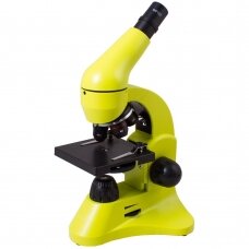 Mikroskopas Levenhuk Rainbow 50L geltona spalva