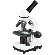 Mikroskops Bresser Junior Biolux SEL 40-1600x, balts, ar korpusu