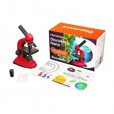 Mikroskopas Discovery Nano Terra, su knyga 2 Mikroskopas Discovery Nano Terra, su knyga 2