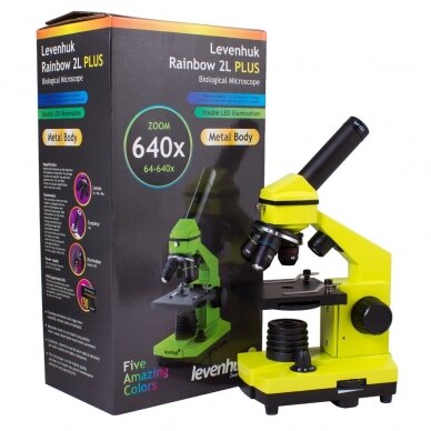 Mikroskopas Levenhuk Rainbow 2L PLUS, geltonas 9