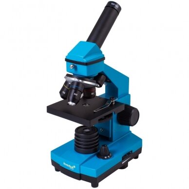Mikroskopas Levenhuk Rainbow 2L PLUS, mėlynas