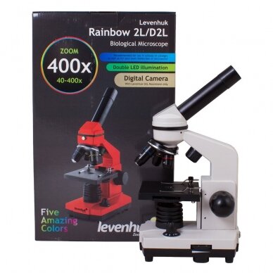 Mikroskopas Rainbow 2L, balta spalva 4 Mikroskopas Rainbow 2L, balta spalva 4