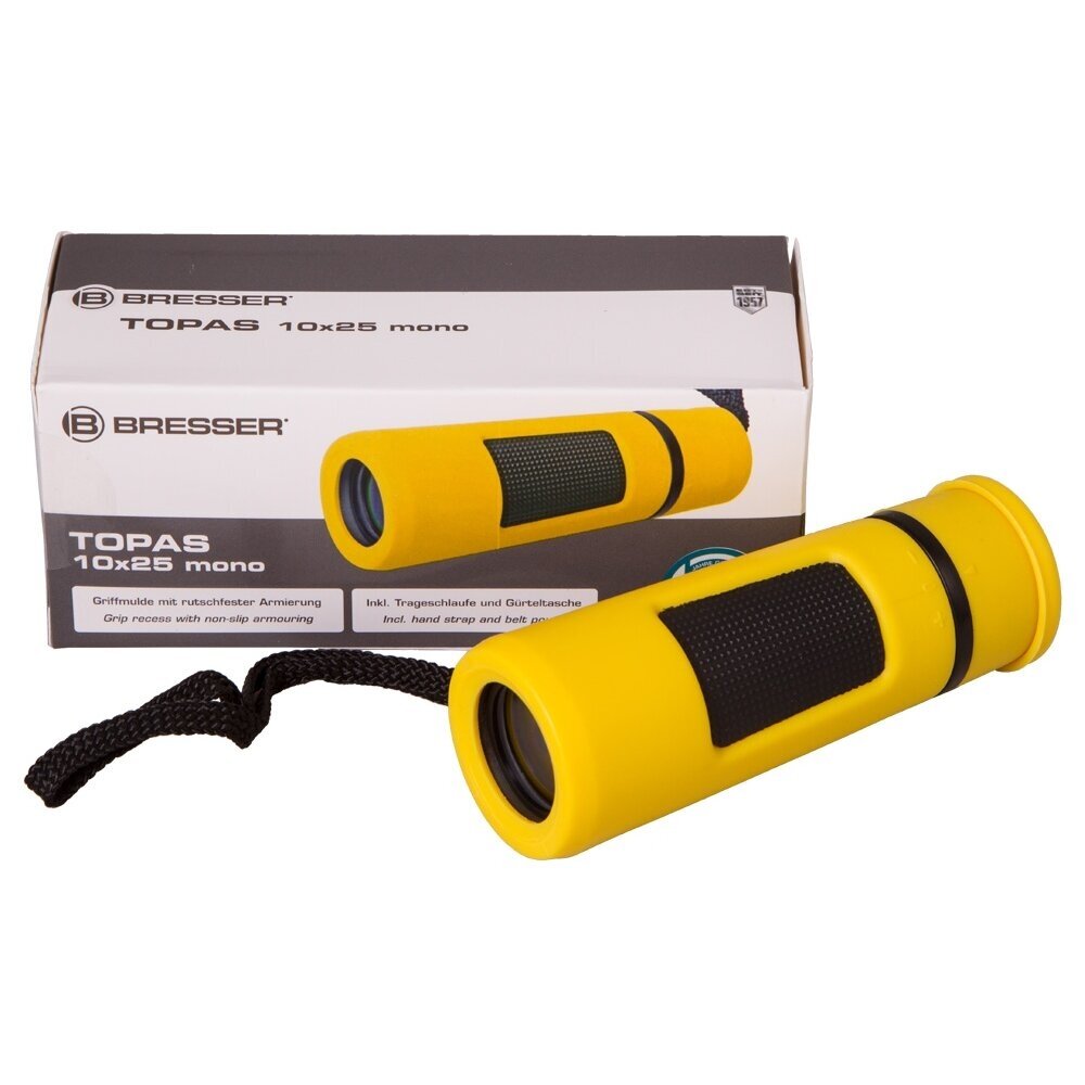 Monokuliaras Bresser Topas 10x25, geltonas 2 Monokuliaras Bresser Topas 10x25, geltonas 2