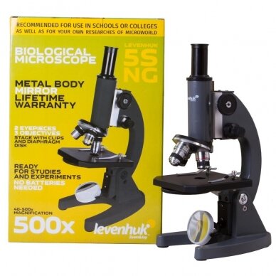 Monokulinis mikroskopas Levenhuk 5S NG 3 Monokulinis mikroskopas Levenhuk 5S NG 3