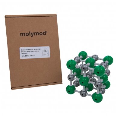 Natrio chlorido molekulinis modelis, molymod® (27 atomai) 1