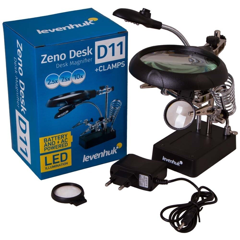 Padidinimo stiklas Levenhuk Zeno Desk D11 1 Padidinimo stiklas Levenhuk Zeno Desk D11 1