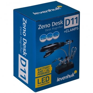 Padidinimo stiklas Levenhuk Zeno Desk D11 5 Padidinimo stiklas Levenhuk Zeno Desk D11 5