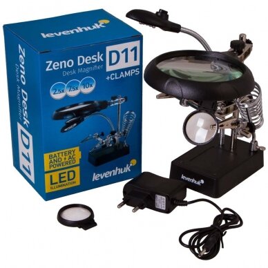 Padidinimo stiklas Levenhuk Zeno Desk D11 1 Padidinimo stiklas Levenhuk Zeno Desk D11 1