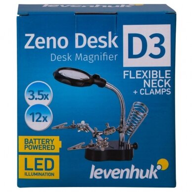 Padidinimo stiklas Levenhuk Zeno Desk D3 6 Padidinimo stiklas Levenhuk Zeno Desk D3 6