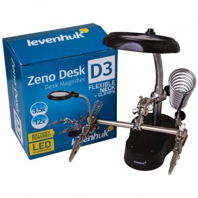 Padidinimo stiklas Levenhuk Zeno Desk D3 1 Padidinimo stiklas Levenhuk Zeno Desk D3 1