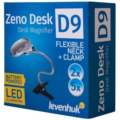 Padidinimo stiklas Levenhuk Zeno Desk D9 4 Padidinimo stiklas Levenhuk Zeno Desk D9 4