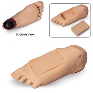 Papildoma pėda su edema, pacientų priežiūros manekenams KERi™ ir GERi™ Papildoma pėda su edema, pacientų priežiūros manekenams KERi™ ir GERi™