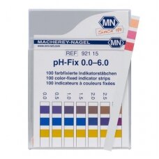 pH indikatorius juostelėmis (pH 0 – 6)