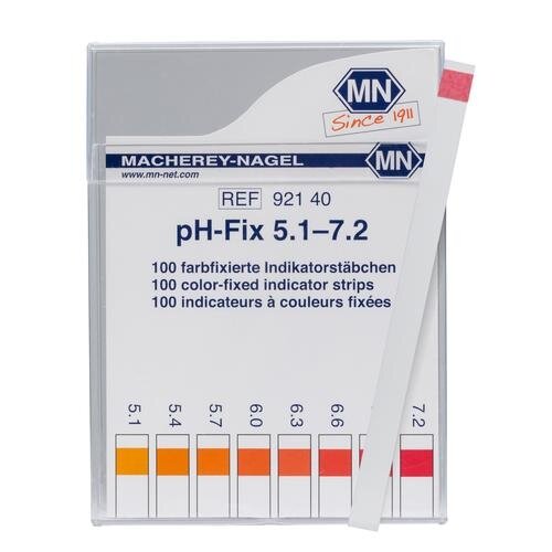 pH rodiklių juostelės, pH 5,1–7,2 pH rodiklių juostelės, pH 5,1–7,2