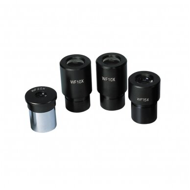 Plataus lauko okuliaras WF 10x18 mm su rodykle 1 Plataus lauko okuliaras WF 10x18 mm su rodykle 1