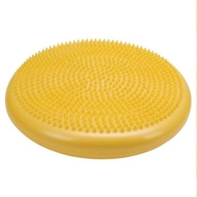Pripučiamas balansinis diskas Cando®, geltonas, 35 cm skersmuo Pripučiamas balansinis diskas Cando®, geltonas, 35 cm skersmuo