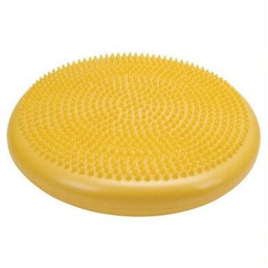 Pripučiamas balansinis diskas Cando®, geltonas, 35 cm skersmuo Pripučiamas balansinis diskas Cando®, geltonas, 35 cm skersmuo