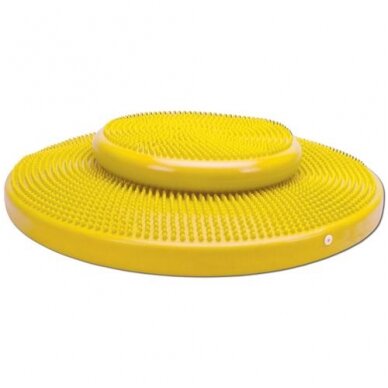 Pripučiamas balansinis diskas Cando®, geltonas, 60 cm skersmuo Pripučiamas balansinis diskas Cando®, geltonas, 60 cm skersmuo
