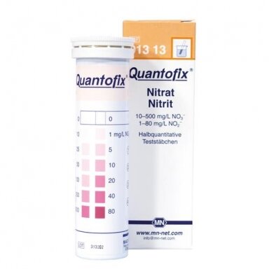 QUANTOFIX® nitratų ir nitritų indikatorinės juostelės QUANTOFIX® nitratų ir nitritų indikatorinės juostelės