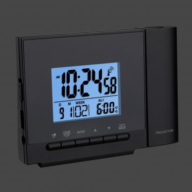 Radijo bangomis valdomas projekcinis žadintuvas su temperatūra TFA 60.5013 1 Radijo bangomis valdomas projekcinis žadintuvas su temperatūra TFA 60.5013 1