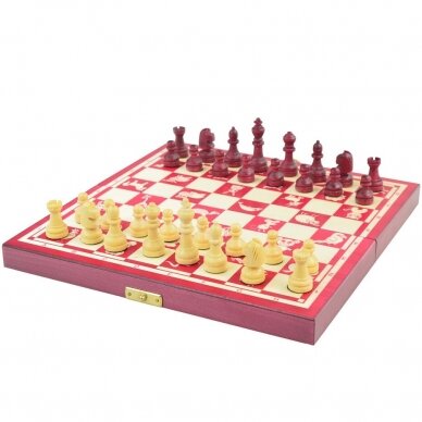 Šachmatai ir šaškės Pasakiškas gyvūnų pasaulis, 25 x 25 cm