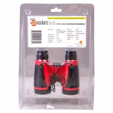 Saulės žiūronai LUNT Mini SUNoculars 6x30 3 Saulės žiūronai LUNT Mini SUNoculars 6x30 3