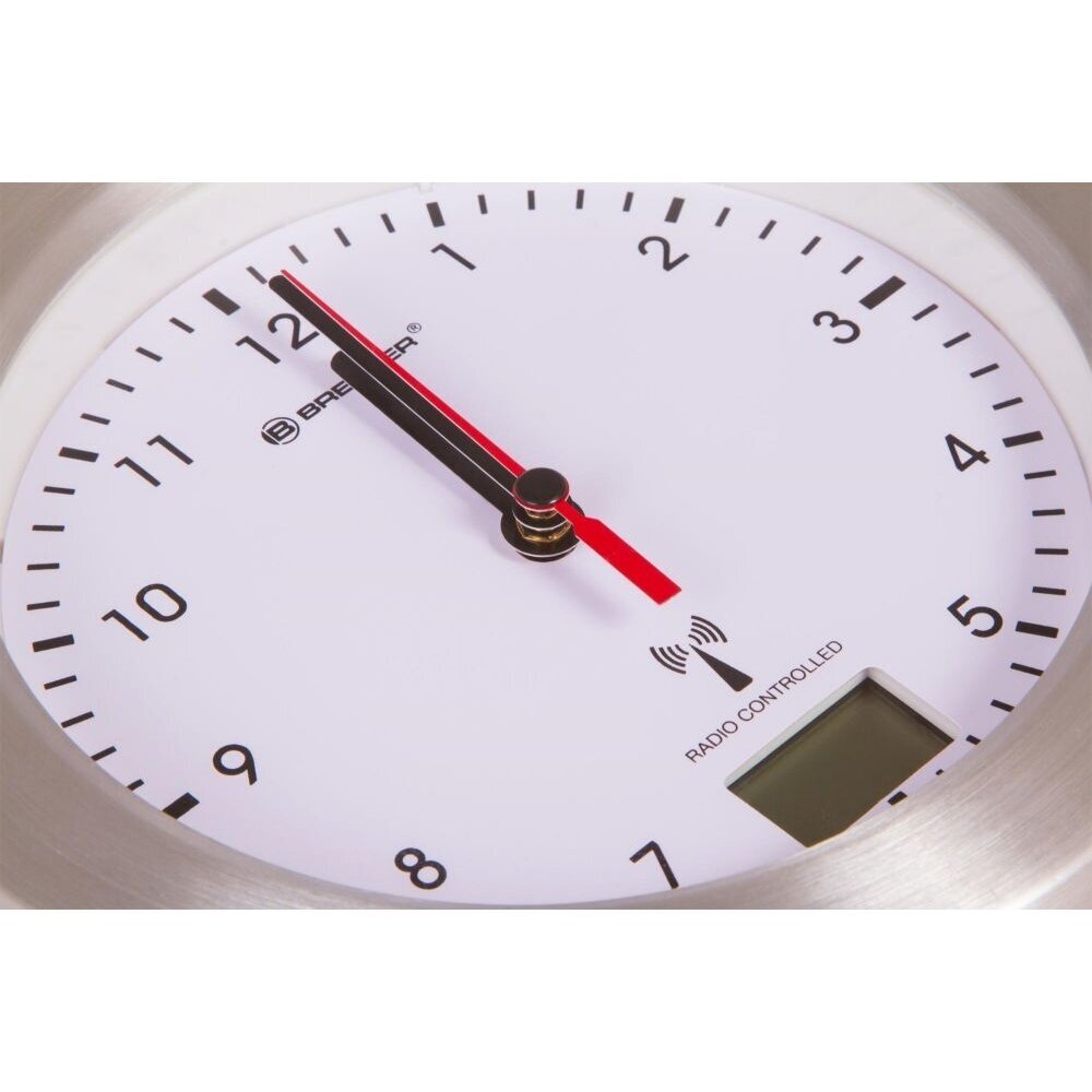Sieninis vonios kambario laikrodis Bresser MyTime Bath Waterproof Wall Clock, baltas 2 Sieninis vonios kambario laikrodis Bresser MyTime Bath Waterproof Wall Clock, baltas 2
