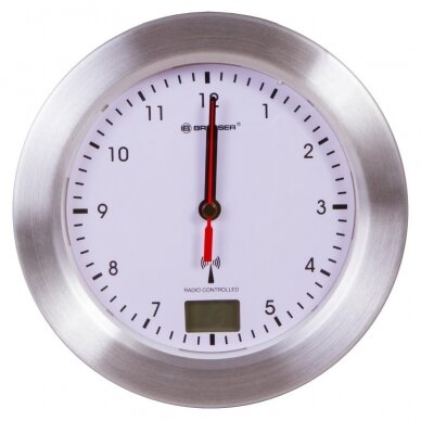 Sieninis vonios kambario laikrodis Bresser MyTime Bath Waterproof Wall Clock, baltas Sieninis vonios kambario laikrodis Bresser MyTime Bath Waterproof Wall Clock, baltas
