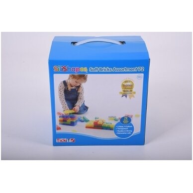 SiliShapes® minkšti kubeliai - 72 vnt. 6 SiliShapes® minkšti kubeliai - 72 vnt. 6