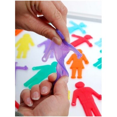 SiliShapes® susikabinantys žmogeliukai - 36 vnt. 6 SiliShapes® susikabinantys žmogeliukai - 36 vnt. 6